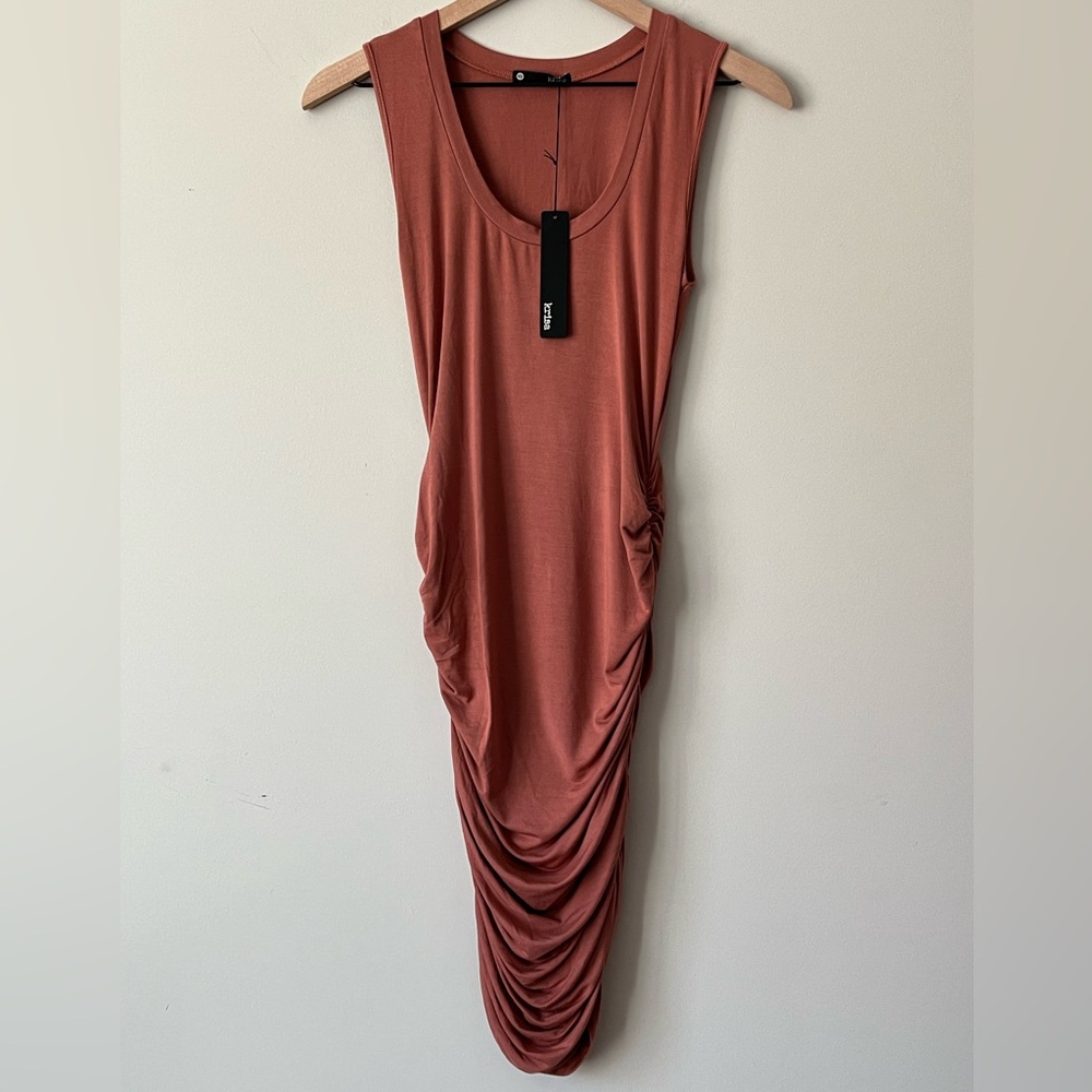 NWT Revolve Krisa Ruched Tank Dress